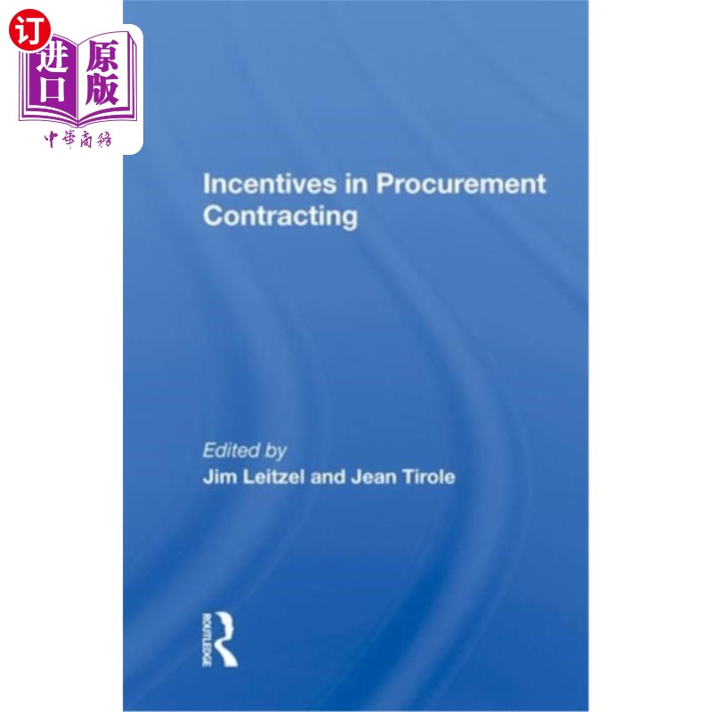海外直订Incentives in Procurement Contracting 采购合约的激励措施