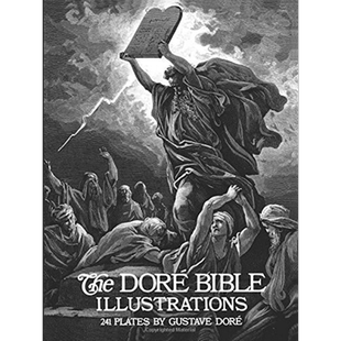 预售 The Dore Bible Illustrations 进口艺术 多雷黑白插画 241幅黑白版画 古斯塔夫多雷【中商原版】