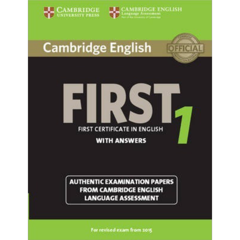 海外直订Cambridge English First 1 for Revised Exam from 2015 英文原版 剑桥英语FCE考试1 真题集:学生书 有答案 剑桥英