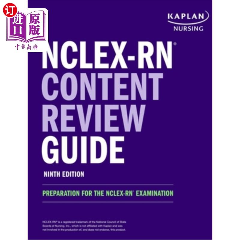 海外直订Nclex-RN Content Review Guide: Preparation for the Nclex-RN Examination Nclex-RN内容审查指南:准备Nc