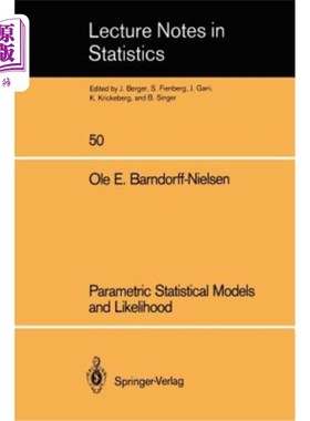 海外直订Parametric Statistical Models and Likelihood 参数统计模型与似然