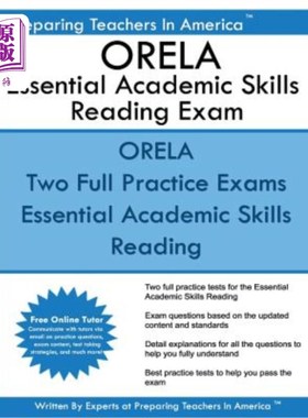 海外直订ORELA Essential Academic Skills Reading Exam: ORELA NES 001 Essential Academic S ORELA基本学术技
