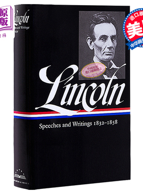 预售 林肯：演讲与写作卷一：1832-1858 英文原版 Abraham Lincoln: Speeches and Writings Vol. 1 1832-1858【中商原版】