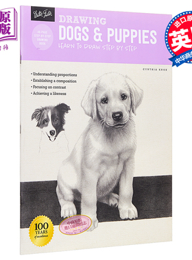 【How to Draw & Paint】Drawing: Dogs & Puppies 进口艺术 如何绘画系列：狗 Quarto 素描技巧【中商原版】