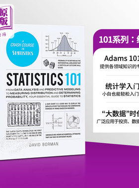 101系列：统计学 英文原版 数学科学 Statistics 101 David Borman Adams Media