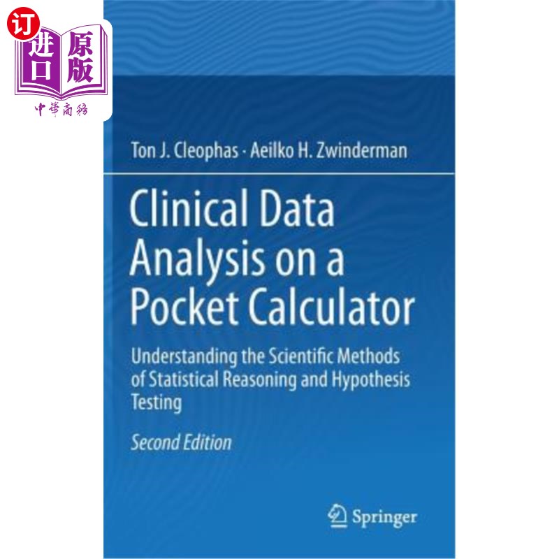 海外直订医药图书Clinical Data Analysis on a Pocket Calculator: Understanding the Scientific Meth 袖珍计算器临床数据