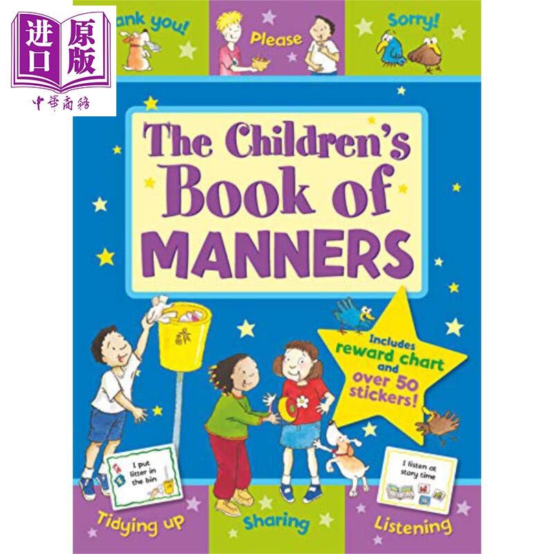 预售 儿童礼仪礼貌书 The Children's Book of Manners 英文原版 亲子共读礼仪培养 儿童礼貌及好习惯培养  进口童书【中商原版】 - 实物图