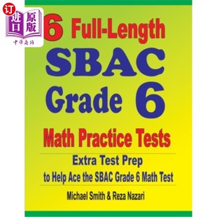 Math Help Full Practice SBAC Ace Tests the Test Grade Prep Length 海外直订6 6个完整 Extra