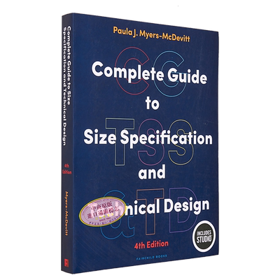 现货 尺寸规格和技术设计的完整指南 进口艺术 Complete Guide to Size Specification and Technical Design【中商原版】