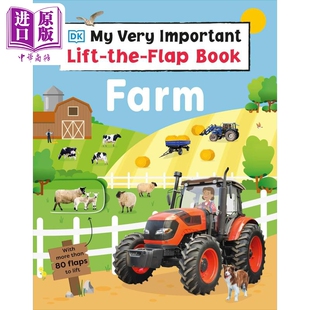 Farm 中商原版 儿童纸板绘本 the DK互动小百科 Lift 英文原版 Flap 农场 Very 百科童书 纸板书翻页书 Important Book