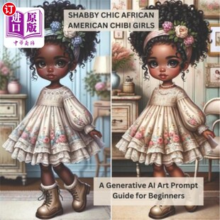 海外直订Shabby Chic African-American Chibi Girls A Generative AI Art Prompt Guide for Be 寒酸别致的非洲裔赤壁女孩生
