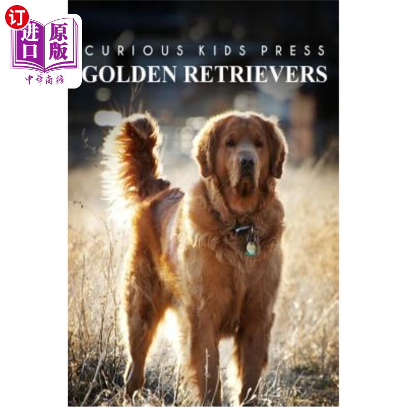 海外直订Golden Retrievers - Curious Kids Press: Kids book about animals and wildlife, Ch 金毛寻回犬-好奇的孩子出版