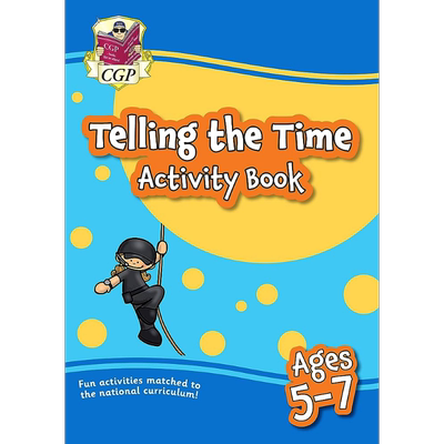 英国CGP教辅 5-7岁新认识时间活动书 New Telling the Time Activity Book for Ages 5-7 家庭学习含答案英文原版【中商原版】