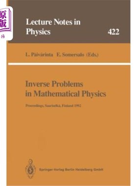海外直订Inverse Problems in Mathematical Physics: Proceedings of the Lapland Conference  数学物理中的反问题：在Saar
