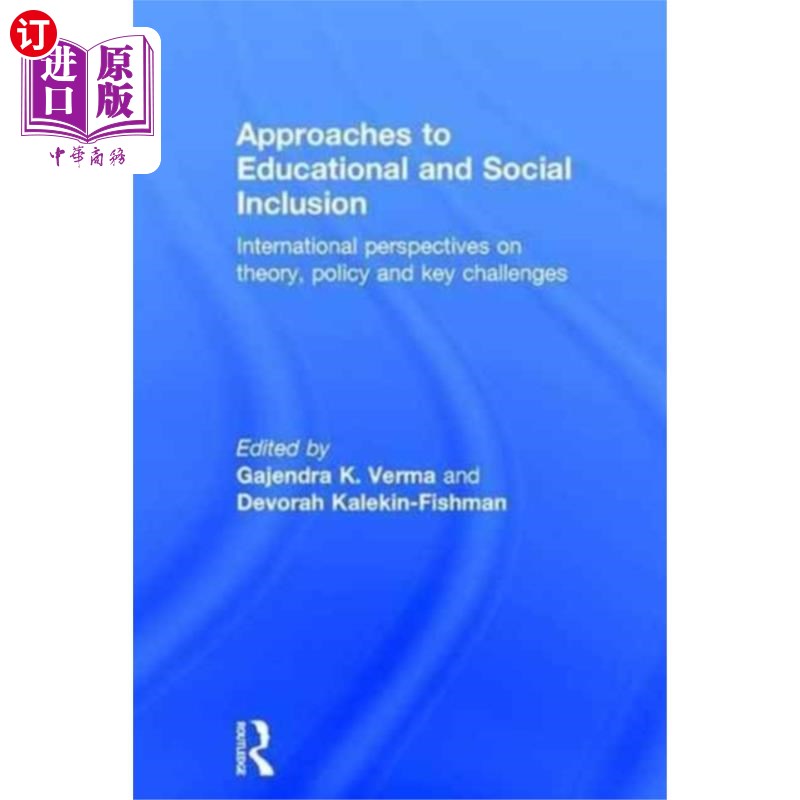 海外直订Approaches to Educational and Social Inclusion 教育和社会包容的方法