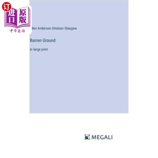 print 海外直订Barren large 荒地：大号字体 Ground