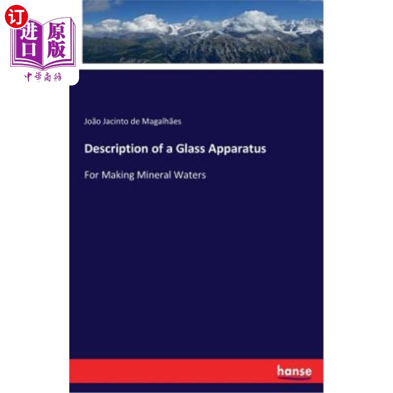 海外直订Description of a Glass Apparatus玻璃仪器的说明-封面