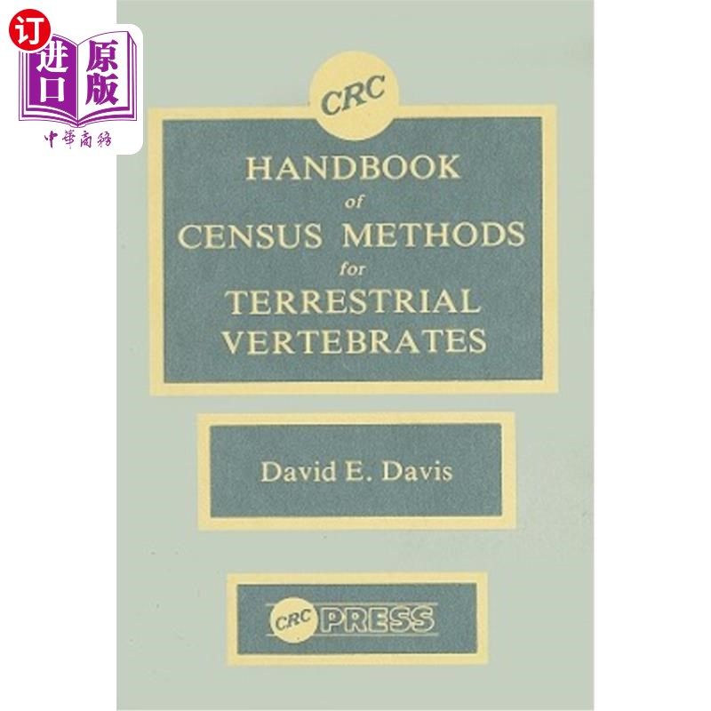 海外直订CRC Handbook of Census Methods for Terrestrial Vertebrates CRC陆生脊椎动物普查方法手册