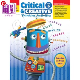 Creative 批判性和创造性思维ACT Resource Teacher Grade Activities Thinking and 海外直订Critical