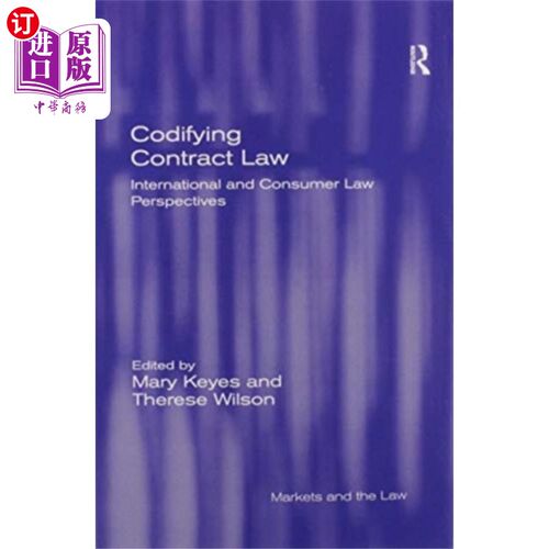 海外直订Codifying Contract Law 编纂《合同法》