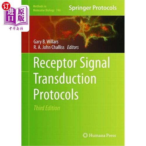 海外直订Receptor Signal Transduction Protocols: Third Edition 受体信号转导协议:第三版