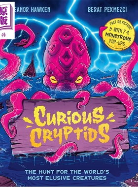 DC插画家Berat Pekmezci Curious Cryptids 神秘生物大揭秘 含七个弹窗页 英文原版科幻生物图画小说 7岁以上【中商原版】