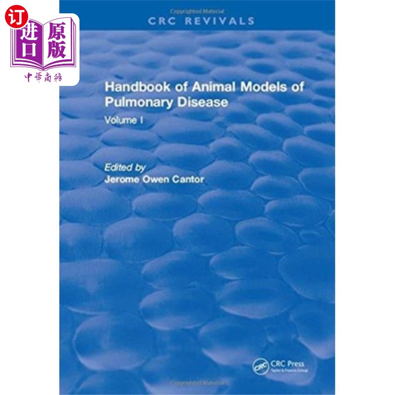 海外直订CRC Handbook of Animal Models of Pulmonary Disea... CRC肺疾病动物模型手册