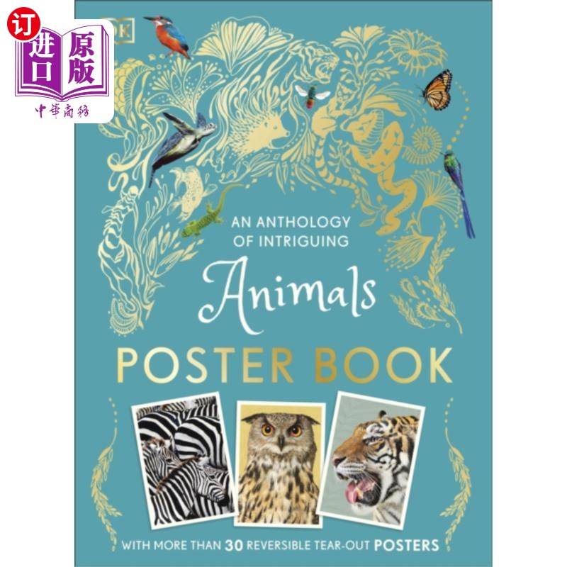 海外直订Anthology of Intriguing Animals Poster Book 有趣的动物选集海报书