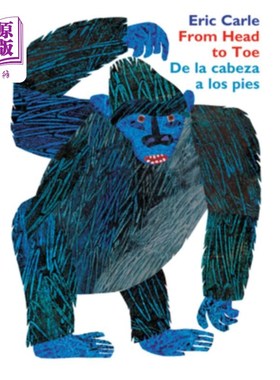 海外直订From Head to Toe/de la Cabeza a Los Pies Board Book: Bilingual English-Spanish 从头到脚/de la C