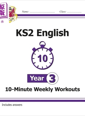 英国CGP KS2 English 10-Minute Weekly Workouts - Year 3【中商原版】
