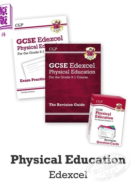 现货 英国CGP原版 GCSE Catch-Up Essentials Edexcel Physical Education 体育教育备考教辅3册 含答案 14-15岁【中商原版】