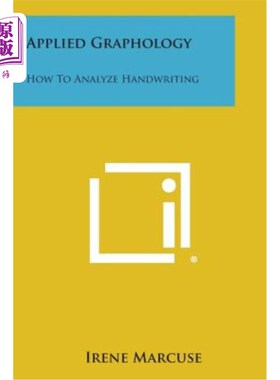 海外直订Applied Graphology: How to Analyze Handwriting 应用笔迹学：如何分析笔迹