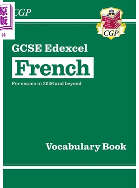 新GCSE法语Edexcel爱德思词汇书 2026年考试 CGP New GCSE French Edexcel Vocabulary Book for exams from 2026【中商原版?