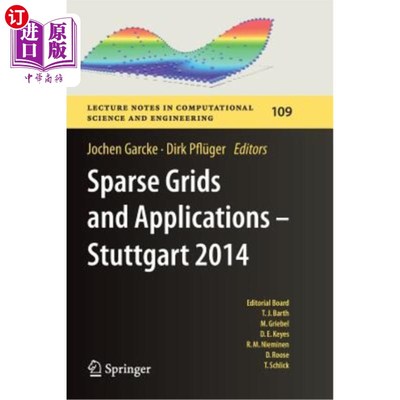 海外直订Sparse Grids and Applications - Stuttgart 2014 稀疏网格和应用——斯图加特2014