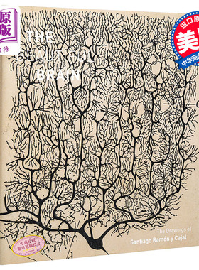 诺贝尔奖 大脑之美 圣地亚哥拉蒙卡哈尔绘图集 英文原版 The Beautiful Brain The Drawings of Santiago Ramon y Cajal 中商