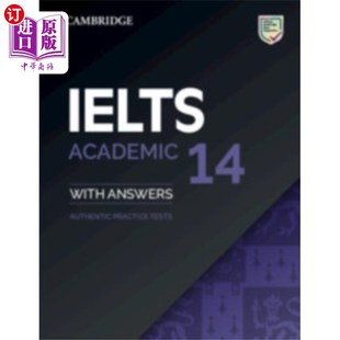 海外直订IELTS 14 Academic Student's Book with Answers without Audio 雅思14学术学生的书与答案没有音频