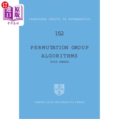 海外直订Permutation Group Algorithms 置换群算法