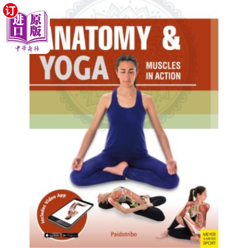 海外直订Anatomy & Yoga: Muscles in Action 解剖学与瑜伽:运动中的肌肉