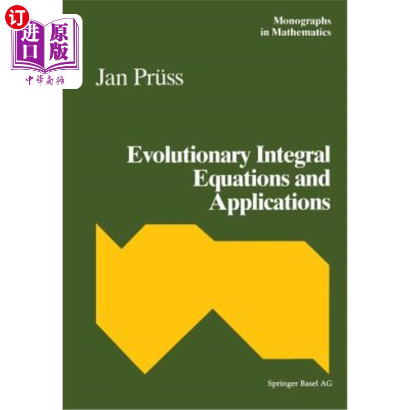 海外直订Evolutionary Integral Equations and Applications 演化积分方程及其应用