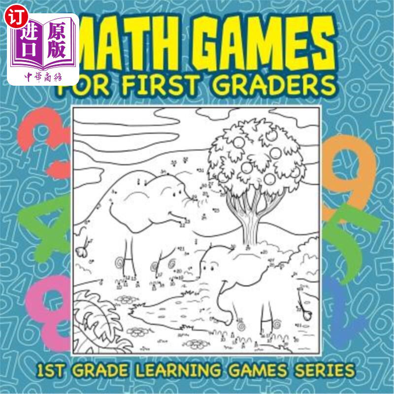 海外直订Math Games for First Graders: 1st Grade Learning Games Series 一年级数学游戏：一年级学习游戏系列