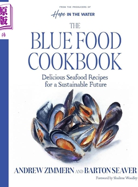 蓝色食物食谱 美味海鲜料理与可持续未来 Blue Food Cookbook 英文原版 Andrew Zimmern【中商原版】