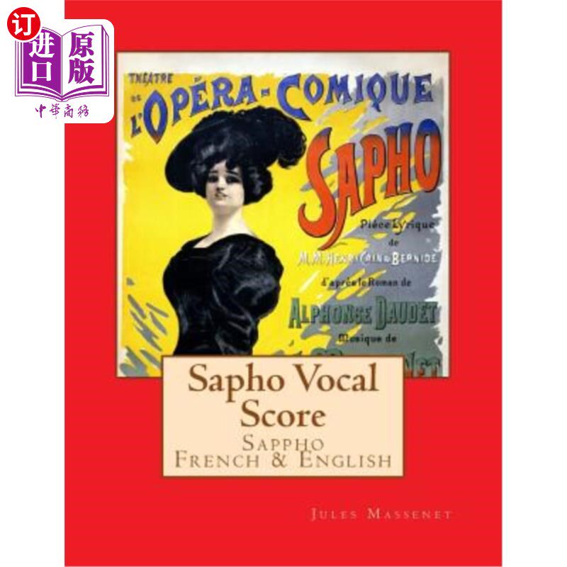 海外直订Sapho Voval Score: Sappho French & English Sapho Voval评分：Sapho法语和英语