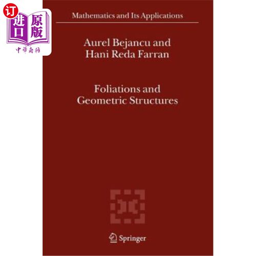 海外直订Foliations and Geometric Structures 叶理和几何结构