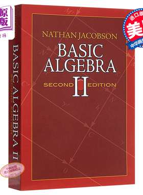 【中商原版】基础代数2（第2版）英文原版 Basic Algebra II Nathan Jacobson 内森雅各布森Dover Publications 数学参考资料