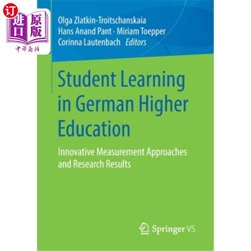 海外直订Student Learning in German Higher Education: Innovative Measurement Approaches a 德国高等教育学生学习:创新