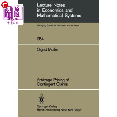 海外直订Arbitrage Pricing of Contingent Claims 或有债权的套利定价