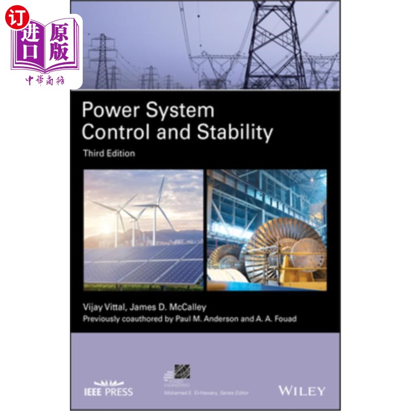 海外直订Power System Control and Stability 电力系统控制与稳定“，