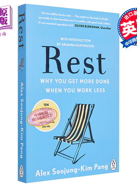 科学休息 迅速恢复精力的高效休息法 Alex Soojung-Kim Pang 英文原版 Rest Why You Get More Done When You Work Less 中商