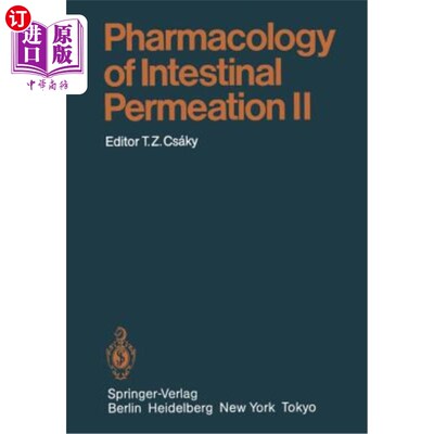 海外直订医药图书Pharmacology of Intestinal Permeation II 肠道渗透药理学2