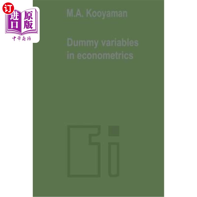海外直订Dummy Variables in Econometrics 计量经济学中的虚拟变量